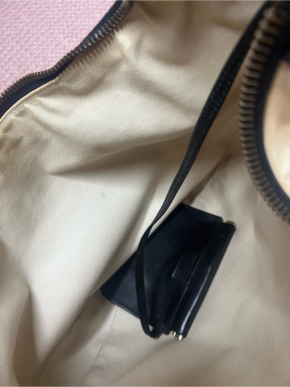 GUCCI Half-Moon Crescent Canvas Hobo Bag Authentic Vintage - Picture 13 of 17